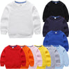 Autumn Solid Color Bottoming Children's Sweatshirt Pullover, Height:140cm(Orange)