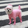 Waterproof Dog & Cat Raincoat with Hood & Boots, Pink, L