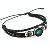 European and American Hand-knitted Beaded Retro DIY Bracelet Sagittarius Constellation Leather Punk Fashion Bracelet