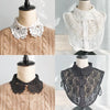 White Women Autumn and Winter Lace Wild Fake Collar Shirt Decoration Collar, Style:C