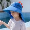 Summer Cartoon Print Big Brim Sun Hat For Children, Size: Hat Circumference 50-54cm(Dark Blue)