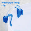 5x Aquarium Tube Clips Blue | 8-16mm Pipe | Fish Tank Hose Fixings