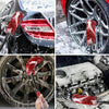 3 PCS / Set Car Beauty Imitation Wool Fiber Stick Wheel Cleaning Brush