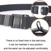 AWMN Men Outdoor Metal Buckle Elastic Nylon Belt, Length: 120cm(Plain Weave Army Green)