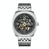 OCHSTIN 7262 Masterpiece Series Mechanical Steel Band Men Watch(Silver Black)