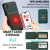 For iPhone XS Max LC.IMEEKE L3 Series Detachable RFID Card Bag Magsafe Phone Case(Green)