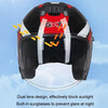 GXT Electric Vehicle Four Seasons Sun Protection & Windshield Double Lens Helmet, Size: M(Bright Black Red)