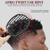 Men Curly Hair Comb Afro Dirty Braid Hair Comb(NO8-4 Blue)