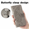 For Alcatel 1S 2021 Butterfly Love Flower Embossed Horizontal Flip Leather Case with Holder & Card Slots & Wallet & Lanyard(Gray)