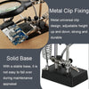 16129-C 2.5X/7.5X/10X LED Lighting Auxiliary Bracket Maintenance Magnifier(EU Plug)