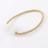Fashion Adornments Pearl Magnetic Buckle Curtain Strap(Light Yellow)