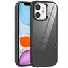 For iPhone 11 Litchi Texture TPU Hybrid Acrylic Phone Case(Black)