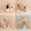 10 x 6cm Cylinder Geometric Cube Solid Color Photography Photo Background Table Shooting Foam Props(Flesh Color)