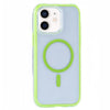 For iPhone 11 Vacuum Airbag Y2 Series Transparent MagSafe Magnetic Phone Case(Fluorescent Green)
