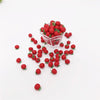 30 PCS / 3 Bags 1:12 Mini Doll House Kitchen Accessories Miniature Fruit Vegetables Small Tomatoes(Red)