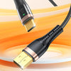 awei CL-229T USB A to Type-C with Chip Braid Fast Data Charging Cable, Length:1.2m(White)