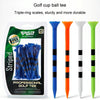 30pcs /Box PGM 83mm Golf Ball Tee Limit Scale Line Tee Ball Holder, Model: QT028-Blue