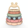 6 In 1 Toddler Baby Stackable Grip Anti-Eating Teether Stacking Kids Toys