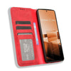 For Asus Zenfone 11 Ultra Magnetic Buckle Retro Texture Leather Phone Case(Red)