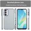 For Samsung Galaxy A16 5G Frosted Translucent TPU Hybrid PC Full Coverage Phone Case(Dark Blue)