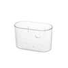 Wall-mounted Trash Can Storage Bucket Transparent Desktop Paper Basket Vase(Transparent)