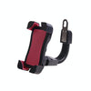 Universal 360 Degrees Free Rotation ABS Motorcycle Phone Bracket Mountain Bike Navigation Bracket GPS/Mobile Holder for 3.5-6.5 inch Mobile Phone(Rose Red)
