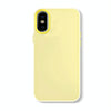 For iPhone X / XS Skin Feeling Jelly Series TPU + PC Full Coverage Phone Case(Yellow)