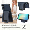 For Samsung Galaxy A06 4G CX01 Detachable Magsafe Magnetic Card Bag Phone Case(Dark Blue)