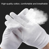 12 Pairs Pure Cotton Working Gloves, Medium Thick SizeXL
