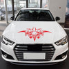 D-299 Skull Pattern Car Modified Hood Decorative Sticker(Red)