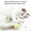 Catnip Vocal Ball Toy, Wool, Pink/Blue/Yellow, Batteries Included