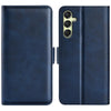 For Samsung Galaxy A16 Dual-side Magnetic Buckle Horizontal Flip Leather Phone Case(Dark Blue)