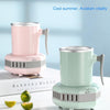 Fast Cooling Cup Mini Chilled Drinks Juice Desktop Quick-Freeze Cooling Drinks Cup, CN Plug(Pink)