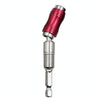 Hexagonal Shank Quick Release Self-Locking Joint Extension Rod Electric Drill Driver Extension Quick Conversion Bits(Silver+Red)