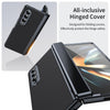 For Samsung Galaxy Z Fold3 5G Integrated AG Frosted Vacuum Plating Phone Case(Black)