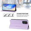 For Samsung Galaxy A33 5G RC01 Dual-Folded Magnetic Suction RFID Leather Phone Case(Light Purple)