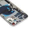 iPhone 12 Pro Max Back Cover Assembly (Black) - With Side Keys & Wireless Charging