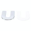 Car Vehicle Badge Emblem 3D English Letter U Self-adhesive Sticker Decal, Size: 4.5*4.5*0.5cm