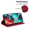 For Xiaomi Redmi K70 / K70 Pro Seven-shaped Embossed Leather Phone Case(Red)
