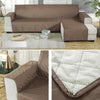 Waterproof Non-slip Pet Cushion One-piece Assemble Sofa Cover, Size:Right-200x270cm(Coffee)