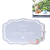 2 PCS Car Interior Decoration Anti-slip Mat PVC Soft Rubber Coaster Placemat(Fun Blue)