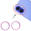 iPhone 16 Rear Camera Lens Protector (Purple, 2-Pack)