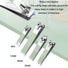 Stainless Steel Nail Clipper Nail Art Tool Set, Color: 7 PCS/Set (Green)