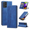 For Samsung Galaxy A52 4G / 5G Dreamy Magnetic Dual-fold Calfskin Leather Phone Case(Blue)