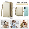 CaseMe-Me60 Multi-functional Anti-theft Swipe Passport Wallet(Gold)