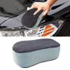 A01SP21 Ultra Fine Fiber Towel Cloth Sandwiches 8-shaped Multifunctional Car Washing Sponge Block(Gray Blue)