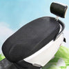 77x55cm Electrical Motorcycle Seat Cover Summer Breathable 3D Mesh Motorcycle Anti-Scald Cushion(Black)