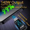 8 Pin Male to Type-C Female 35W Charging Adapter with Digital Display(Black)