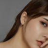 S925 Sterling Silver Simple Hollow Chain Women Earrings