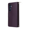 For Samsung Galaxy A16 Nine-card Slots Zipper Wallet Bag Leather Phone Case(Dark Purple)